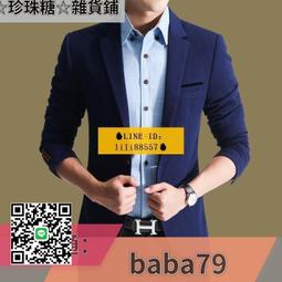 秋季商務休閒小西裝男士加肥加大尺碼韓版緊身胖人英倫風時尚休閒正裝婚紗攝影禮服髮型師職業裝外套素面一粒扣上衣-潮男服飾 歷史價格詳細信息