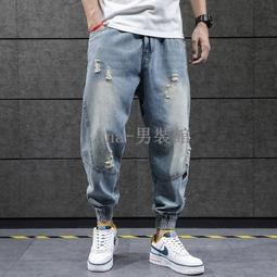 牛仔縮口褲 牛仔長褲Denim Jogger Pant牛仔工作褲 丹寧側袋褲 顯瘦束口褲(337-2097)男sun-e 歷史價格詳細信息