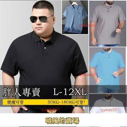 180公斤 12XL大尺碼男裝 特大碼夏季薄款加肥加大無痕口袋冰絲網眼短袖polo衫 翻領男士胖子寬鬆速乾彈力T恤 歷史價格詳細信息