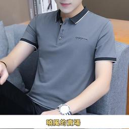 夏季短袖Polo衫男夏季新款商務休閒翻領短袖T恤衫青年爸爸裝上衣t恤男男 t恤短袖 男生短袖短袖男短袖短袖-22號穿搭 歷史價格詳細信息