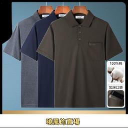 純棉短袖T恤男士翻領夏裝上衣2024新款高端體桖商務純色POLO衫潮 男短袖T恤 男短T 襯衫 針織短袖 歷史價格詳細信息