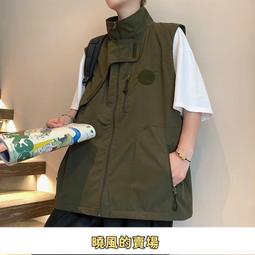 多功能戰術機能馬甲包男騎行背心包日系多口袋工裝嘻哈胸前包 歷史價格詳細信息