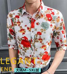 Ω衣枝獨袖Ω 新款春夏男裝潮流衣上新印花潮流休閒日系寬松男士長袖襯衫 歷史價格詳細信息