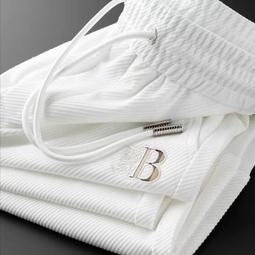 休閒秋季褲子男士束腳運動厚棉褲九分褲休閒寬鬆 歷史價格詳細信息