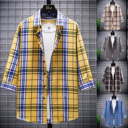 格紋襯衫 韓系經典格紋長袖襯衫外套 現貨＋預購 【TJF261】 歷史價格詳細信息