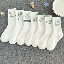 秋冬季中筒學生高幫襪子女卡通日系百搭全棉可愛學院風ins潮長襪 歷史價格詳細信息