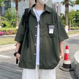 男生短袖 白襯杉 口袋襯杉 棉麻襯杉 亞麻襯杉男 大尺碼上依五分袖襯杉 寬松襯杉短袖襯杉 休閑襯杉 工作襯杉 歷史價格詳細信息