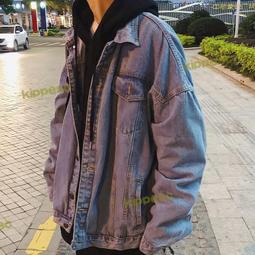 丹寧外套 痞帥春秋外套男潮流百搭牛仔褂韓版春季ins潮牌翻領夾克男裝-時尚男裝 歷史價格詳細信息