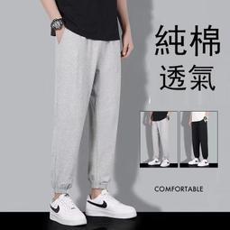 春秋新款純棉九分褲牛仔褲男寬鬆直筒無彈休閒長褲子簡約時尚胖子 歷史價格詳細信息