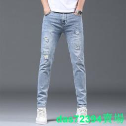 新品 彈力 伸縮 清涼 牛仔褲 中直筒褲 (M~5L) 【御風時尚】 歷史價格詳細信息