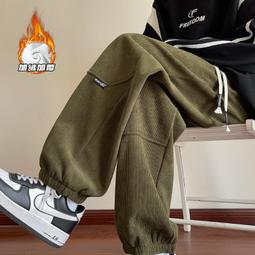 軍綠色工裝沖鋒褲男春秋薄日系潮牌寬松直筒休閑長褲高街褲子 歷史價格詳細信息