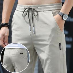 【優選】2024春夏季鬆緊抽繩工裝褲男潮牌新款寬鬆百搭束哈倫休閒褲 歷史價格詳細信息