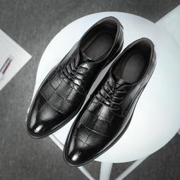 【&sect; 衫衫飾飾 &sect;】00084【6876黑色38~44碼】男士商務正裝皮鞋男英倫韓版百搭新款繫帶皮鞋潮流皮鞋 歷史價格詳細信息