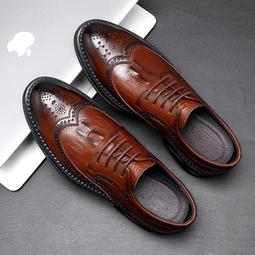 布洛克皮鞋男款英倫風商務正裝夏季男士真皮軟底休閒德比結婚潮鞋 歷史價格詳細信息