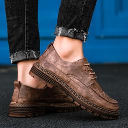 男士 日常休閒 皮鞋 男鞋 手工縫線 軟皮 軟底 套腳 大碼鞋 休閒鞋 歷史價格詳細信息