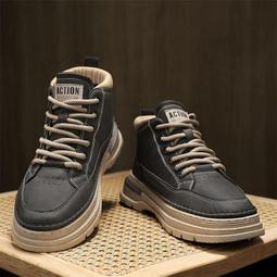 馬丁靴男秋季2020新款復古英倫風高幫靴子男士工裝靴潮流男靴 QOMV  露天市集  全臺最大的網路購物市集 歷史價格詳細信息