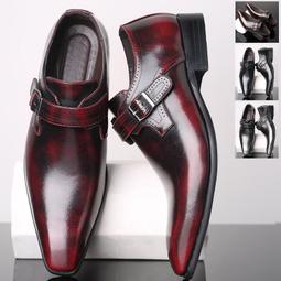 - 時尚婚禮正裝商務 擦色布洛克雕花小方頭皮鞋休閒鞋牛津鞋多尺碼38~48【G7878】 歷史價格詳細信息