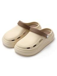 夏日防水洞洞鞋 大碼厚底拖鞋 高彈力輕量拖鞋 外穿男生休閒涼鞋 英倫風印花男休閒拖鞋 大尺碼兩穿拖鞋 歷史價格詳細信息