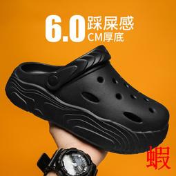 洞洞鞋男款夏季外穿室內家居男生e防臭防滑沙灘包頭半拖鞋男士 歷史價格詳細信息