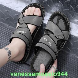 超帥氣 男士涼鞋 開車兩用 2024年新款 潮 夏季 防滑軟底拖鞋 休閒外穿涼拖 防水 歷史價格詳細信息