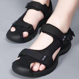 包頭涼鞋男款夏季透氣休閑厚底洞洞鞋男士增 歷史價格詳細信息