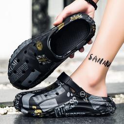 《愛網購》~XA16318~踩屎感洞洞鞋男士外穿厚底增高沙灘涼鞋運動休閒包頭拖鞋男女拖鞋涼鞋休閒鞋 歷史價格詳細信息