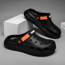 洞洞鞋 踩屎感 涼鞋 男士洞洞鞋 2023新款 防滑厚底 休閒外穿 韓版 沙灘拖鞋 包頭拖鞋男 軟底拖鞋 歷史價格詳細信息