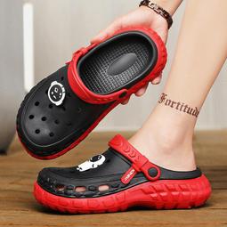 《愛網購》~XA16313~特大碼夏季洞洞鞋潮流防滑軟底包頭涼鞋外穿厚底沙灘男士拖鞋男女拖鞋涼鞋休閒鞋 歷史價格詳細信息