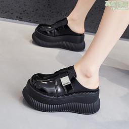 厚底涼鞋女2024夏季新款松糕外穿包頭半拖鞋增高時尚百搭涼拖鞋子 歷史價格詳細信息