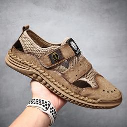 沙灘鞋男2021夏季韓版新款洞洞鞋學生包頭塑料防水外穿涼鞋透氣潮 歷史價格詳細信息