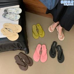 夏季簡約人字拖男韓版夾腳沙灘舒適軟底休閑個性時尚拖男 歷史價格詳細信息