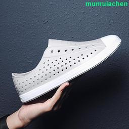 36-45洞洞鞋 情侶款夏季沙灘涼鞋軟底包頭防滑厚底韓版外穿潮流涼拖鞋 親子沙灘鞋  雨鞋 懶人鞋  透氣涼鞋 歷史價格詳細信息