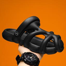 洞洞鞋男夏季外穿拖鞋運動男士防滑耐磨厚底踩屎感沙灘包頭涼鞋男 歷史價格詳細信息