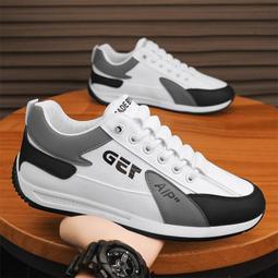 男鞋冬季潮流百搭休閒板鞋一腳蹬男士厚底皮鞋高級感運動小白潮鞋 歷史價格詳細信息