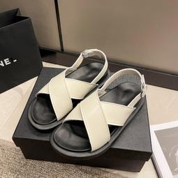 羅馬涼鞋女2023年夏季新款時尚百搭復古洋派平底海邊夾趾沙灘鞋潮 歷史價格詳細信息