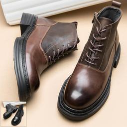 《 J.ST 》傑仕潮 - 時尚繫繩防護鋼頭真皮牛皮中短筒休閒機車靴工作靴軍靴男靴子登山靴大碼38~47【CT8151】 歷史價格詳細信息