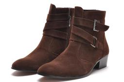 新款短靴高幫鞋男純皮打造石頭紋皮皮靴男牛皮靴舒適工作鞋 歷史價格詳細信息