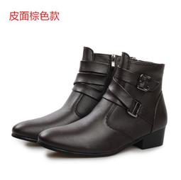 新款短靴高幫鞋男純皮打造石頭紋皮皮靴男牛皮靴舒適工作鞋 歷史價格詳細信息