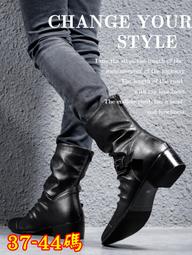 00088【圖片款37-44碼】銘品男士馬丁靴男尖頭皮靴英倫韓版青年中筒靴男鞋韓版男靴8S 歷史價格詳細信息