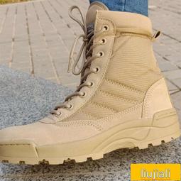 夏季戶外登山鞋超輕高幫作戰靴防滑耐磨沙漠靴戰術靴作訓靴 歷史價格詳細信息