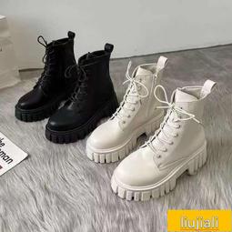 馬丁靴.女.馬丁靴女夏季薄款2022年新款透氣英倫風網靴鏤空平底增高厚底短靴 歷史價格詳細信息