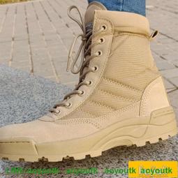 夏季戶外登山鞋超輕高幫作戰靴防滑耐磨沙漠靴戰術靴作訓靴 歷史價格詳細信息