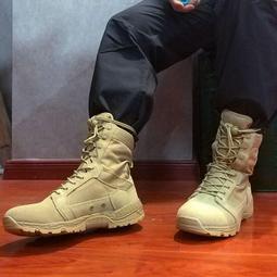 夏季男戶外超輕戰術高幫沙漠靴徒步登山靴透氣作戰靴耐磨作訓靴 歷史價格詳細信息