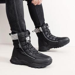 【新店特惠】冬季東北雪地靴男加絨加厚保暖防滑男鞋運動高幫防寒大棉鞋潮防水 歷史價格詳細信息