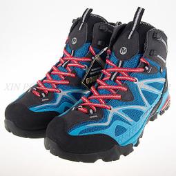 【零碼出清】Merrell  Alverstone Mid GTX 男鞋 登山 越野 防水 透氣 灰藍 ML034555 歷史價格詳細信息