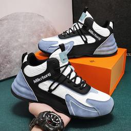 夏季新款男鞋高幫皮鞋男潮英倫商務正裝休閒鞋中幫皮靴棕色短靴 歷史價格詳細信息