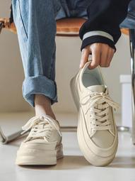 春秋頭男鞋真皮透氣運動板鞋頭層牛皮防滑軟底一腳蹬休閒皮鞋 歷史價格詳細信息