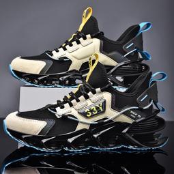 炫酷新款男士休閒運動鞋刀鋒鞋大尺碼夏季透氣舒適男跑步鞋歐美街頭時尚男士穿搭運動鞋46 47碼 歷史價格詳細信息