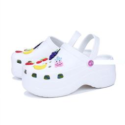 熱賣厚底洞洞男款外穿夏季2024新款防滑運動開車沙灘頭半涼拖男 歷史價格詳細信息