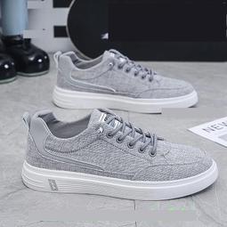 帆布男夏季新款休閒透氣百搭低幫半拖韓版一腳蹬懶人板潮 歷史價格詳細信息